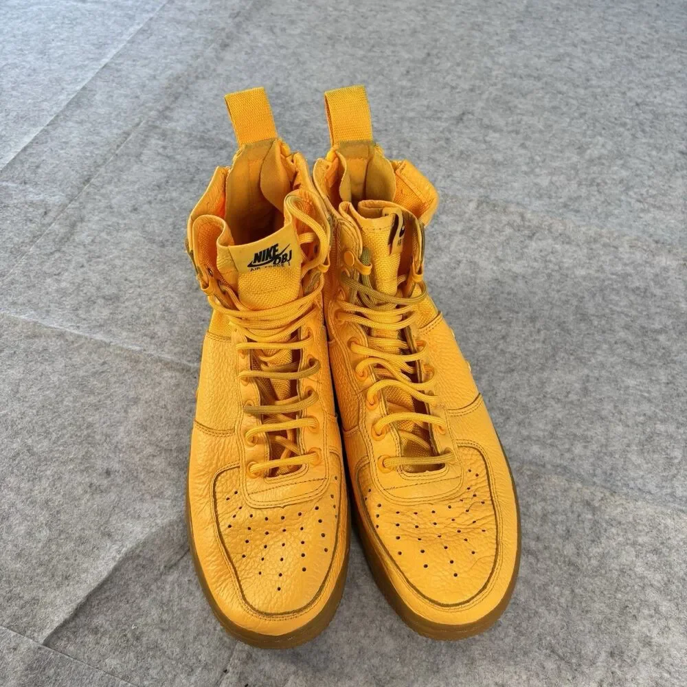 917753-801 - Mens 9 / Womens 10.5 Nike SF Air Force 1 Mid OBJ Laser Orange Gum